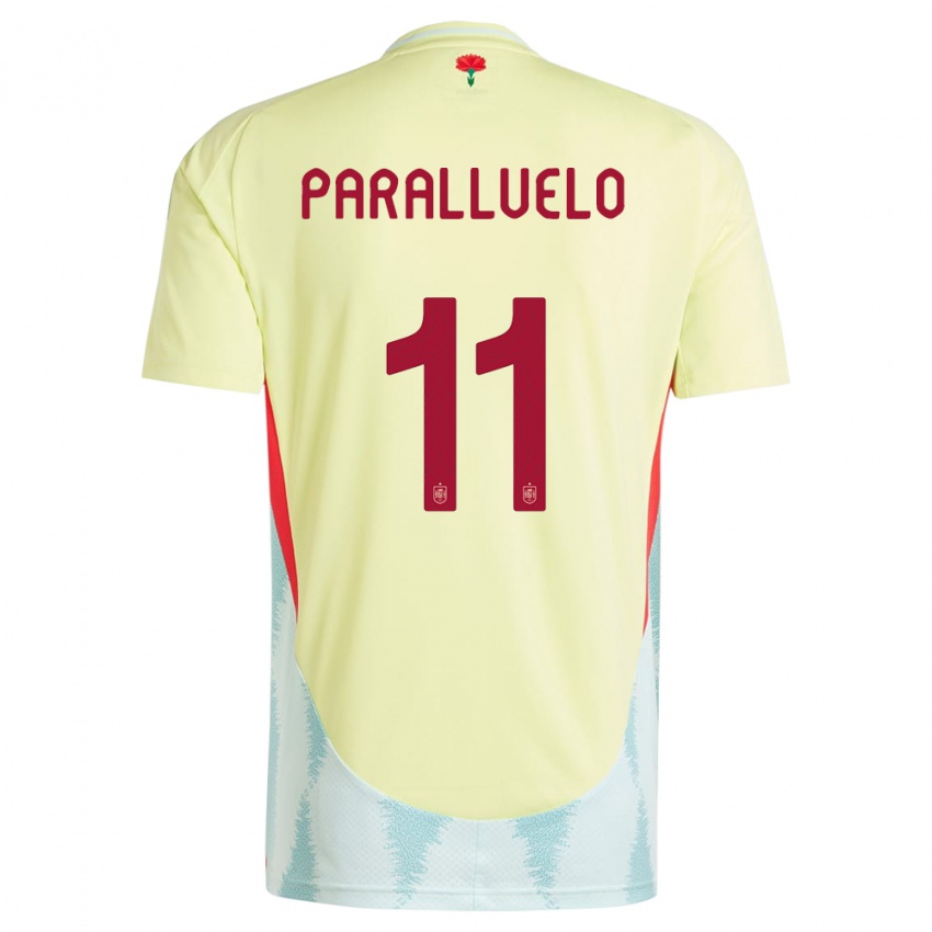 Herren Spanien Salma Paralluelo #11 Gelb Auswärtstrikot Trikot 24-26 T-Shirt Österreich