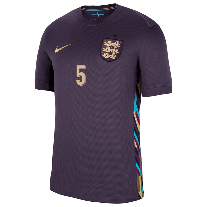 Herren England Steph Houghton #5 Dunkle Rosine Auswärtstrikot Trikot 24-26 T-Shirt Österreich