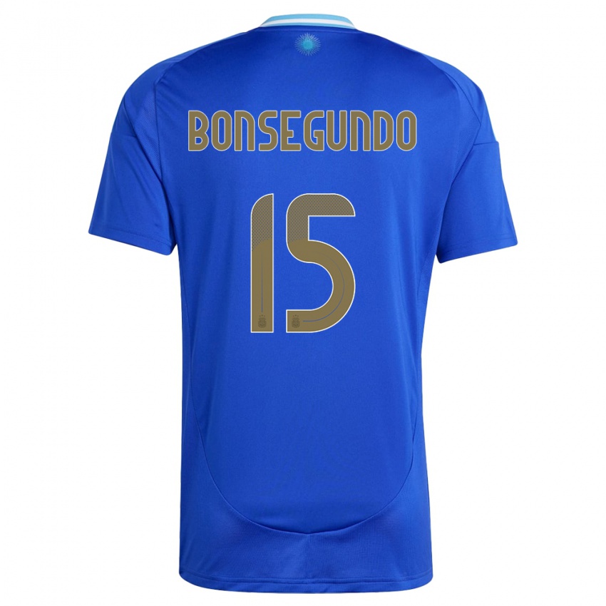 Herren Argentinien Florencia Bonsegundo #15 Blau Auswärtstrikot Trikot 24-26 T-Shirt Österreich