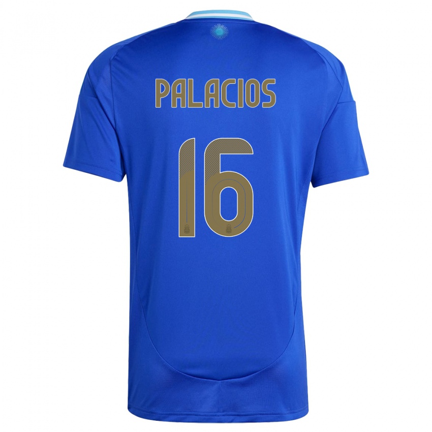 Herren Argentinien Tomas Palacios #16 Blau Auswärtstrikot Trikot 24-26 T-Shirt Österreich