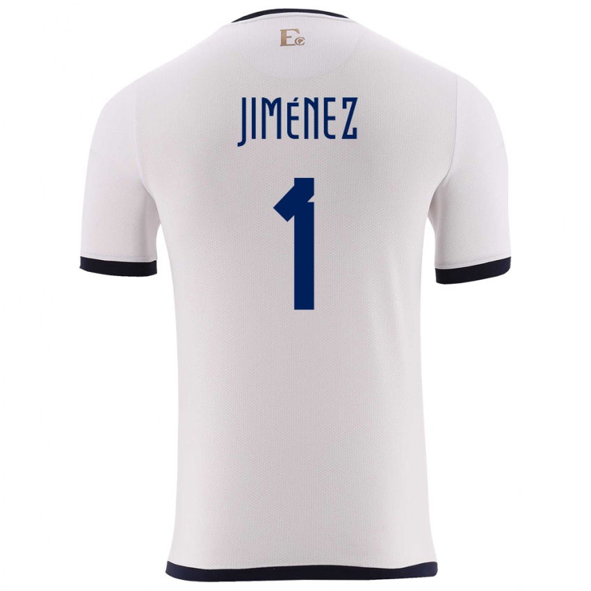 Herren Ecuador Tony Jimenez #1 Weiß Auswärtstrikot Trikot 24-26 T-Shirt Österreich