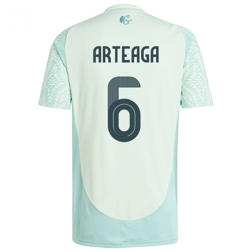 Herren Mexiko Gerardo Arteaga #6 Leinengrün Auswärtstrikot Trikot 24-26 T-Shirt Österreich