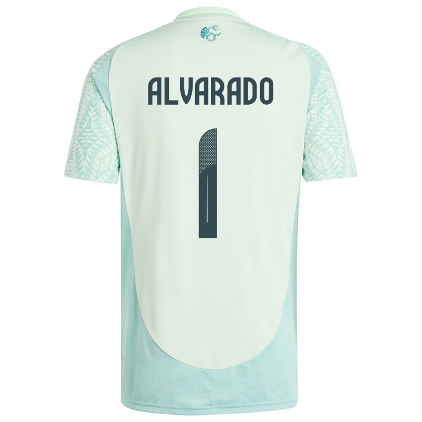 Herren Mexiko Emily Alvarado #1 Leinengrün Auswärtstrikot Trikot 24-26 T-Shirt Österreich