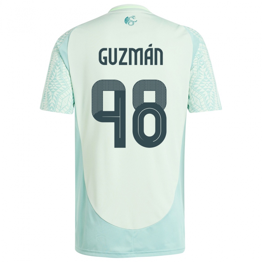Herren Mexiko Kinberly Guzman #98 Leinengrün Auswärtstrikot Trikot 24-26 T-Shirt Österreich
