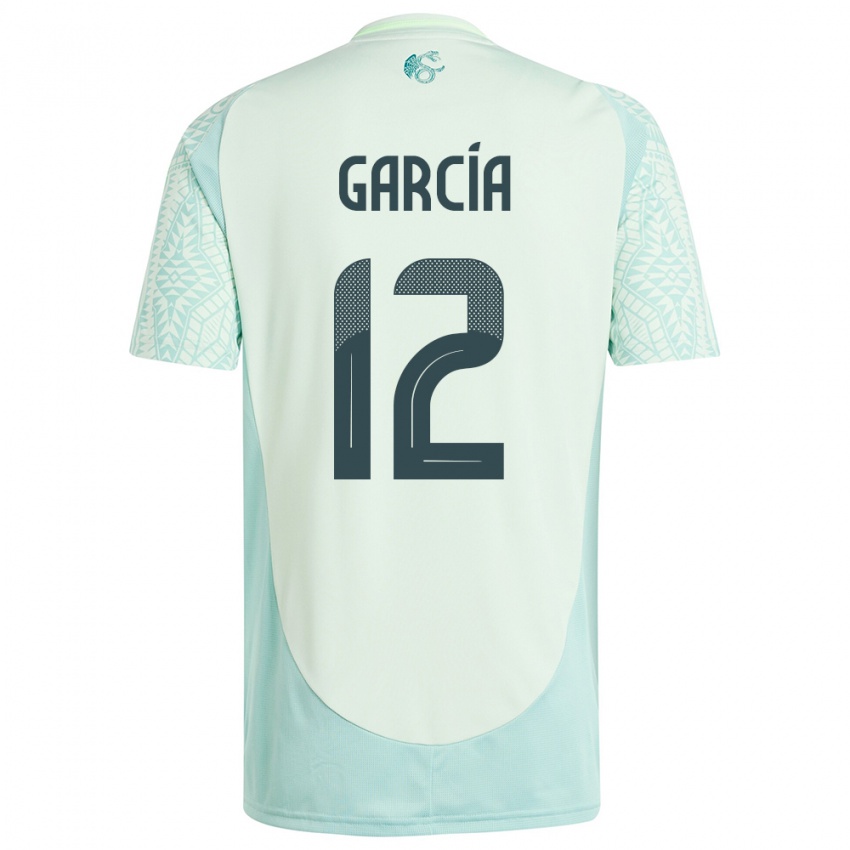 Herren Mexiko Eduardo Garcia #12 Leinengrün Auswärtstrikot Trikot 24-26 T-Shirt Österreich