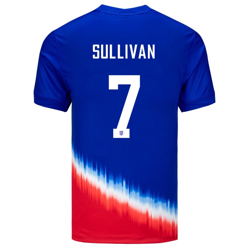 Herren Vereinigte Staaten Quinn Sullivan #7 Blau Auswärtstrikot Trikot 24-26 T-Shirt Österreich