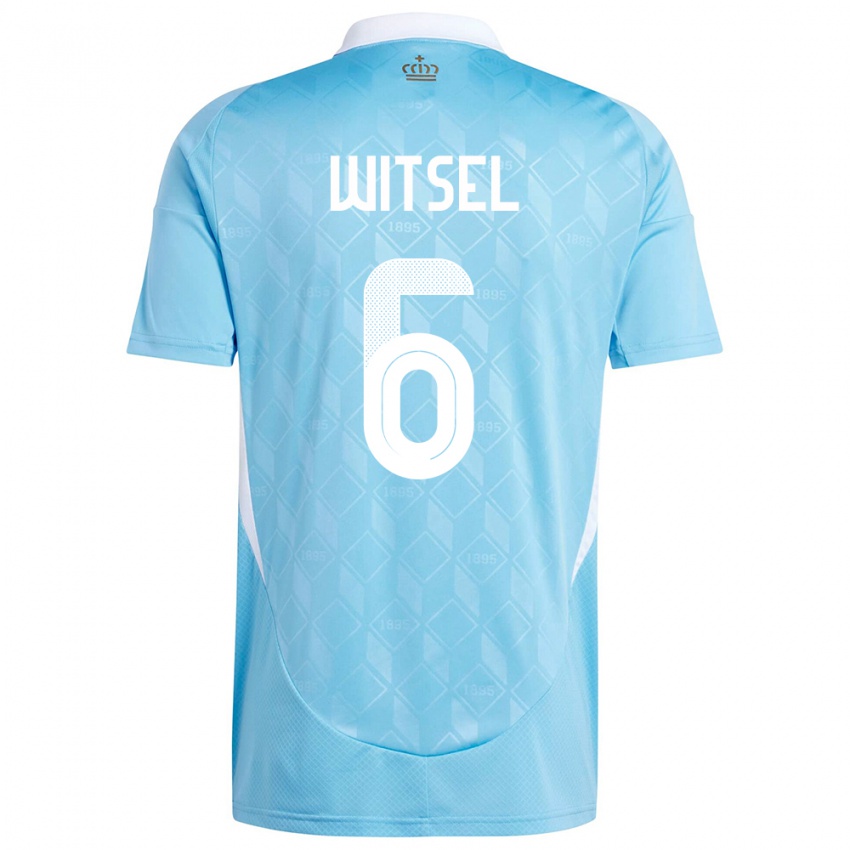 Herren Belgien Axel Witsel #6 Blau Auswärtstrikot Trikot 24-26 T-Shirt Österreich