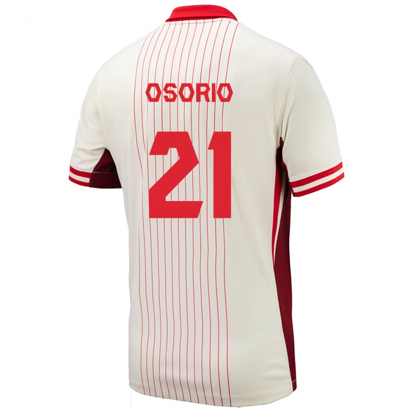 Herren Kanada Jonathan Osorio #21 Weiß Auswärtstrikot Trikot 24-26 T-Shirt Österreich