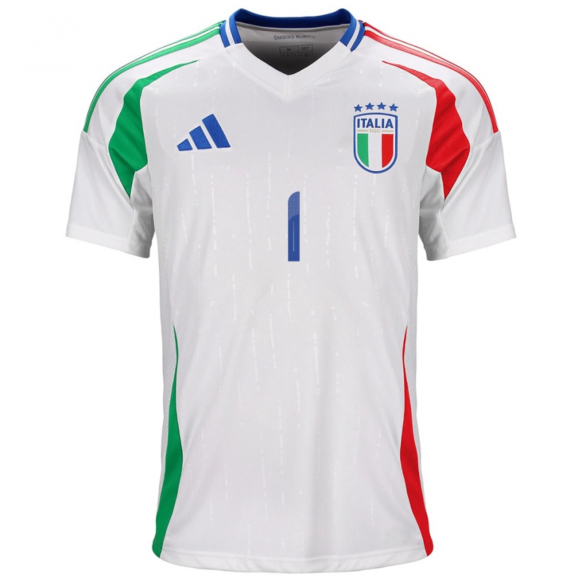 Herren Italien Alessandro Longoni #1 Weiß Auswärtstrikot Trikot 24-26 T-Shirt Österreich