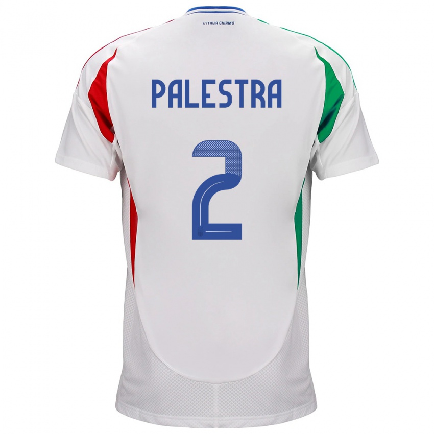 Herren Italien Marco Palestra #2 Weiß Auswärtstrikot Trikot 24-26 T-Shirt Österreich