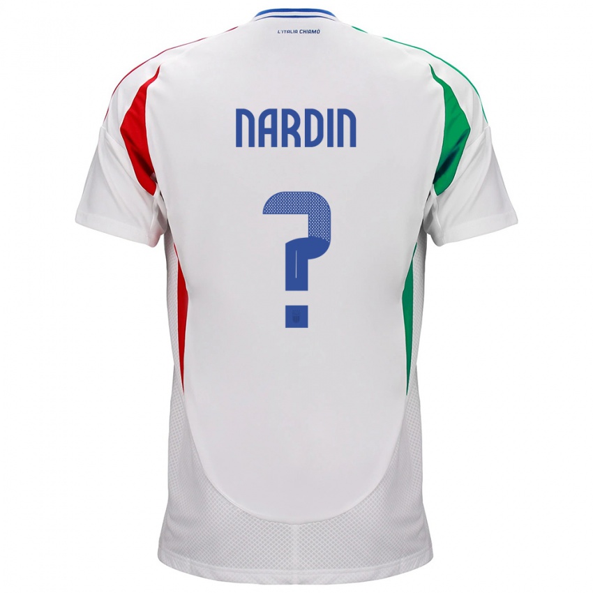 Herren Italien Federico Nardin #0 Weiß Auswärtstrikot Trikot 24-26 T-Shirt Österreich