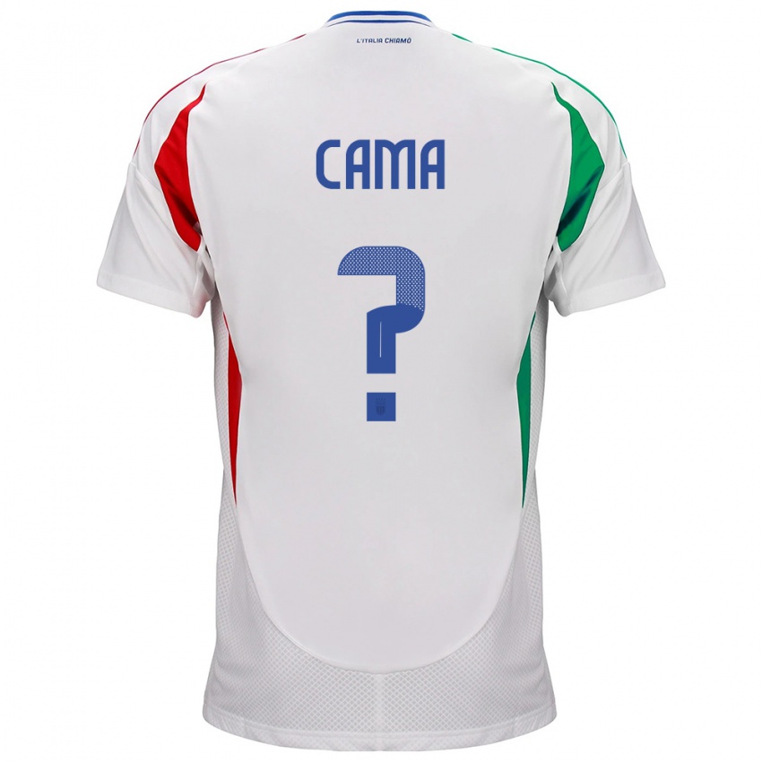 Herren Italien Cristian Cama #0 Weiß Auswärtstrikot Trikot 24-26 T-Shirt Österreich