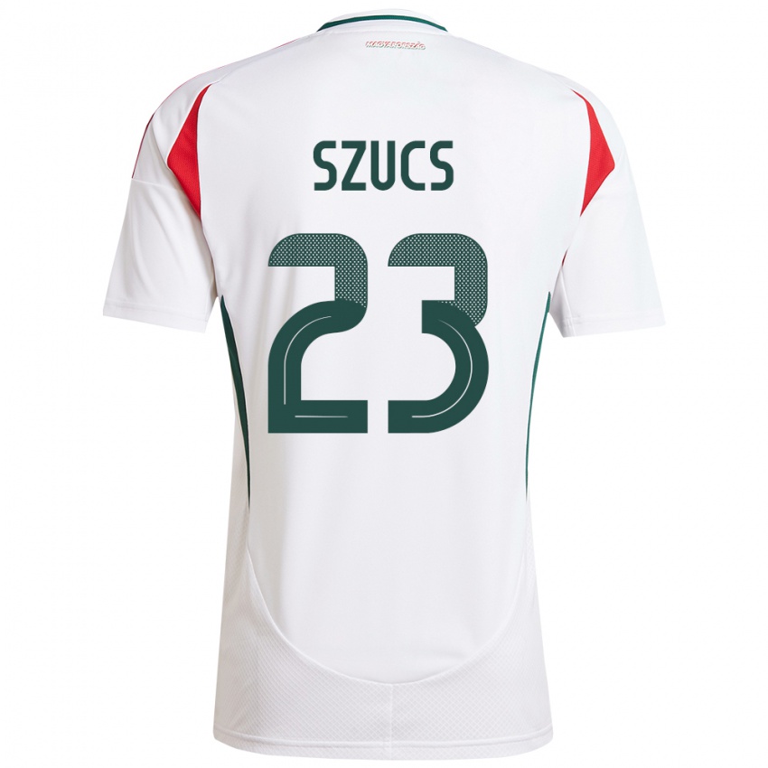 Herren Ungarn Tamás Szűcs #23 Weiß Auswärtstrikot Trikot 24-26 T-Shirt Österreich