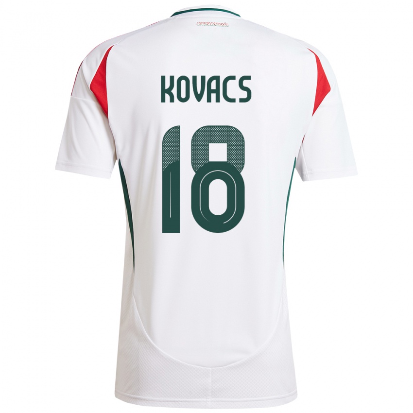 Herren Ungarn Laura Kovács #18 Weiß Auswärtstrikot Trikot 24-26 T-Shirt Österreich