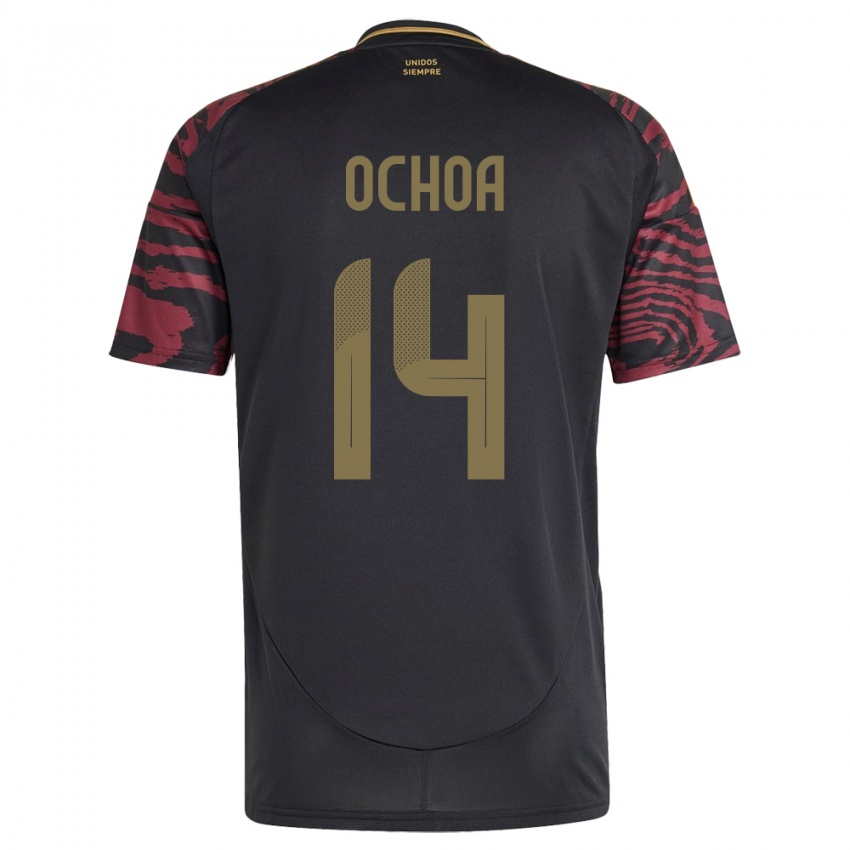 Herren Peru Victoria Ochoa #14 Schwarz Auswärtstrikot Trikot 24-26 T-Shirt Österreich