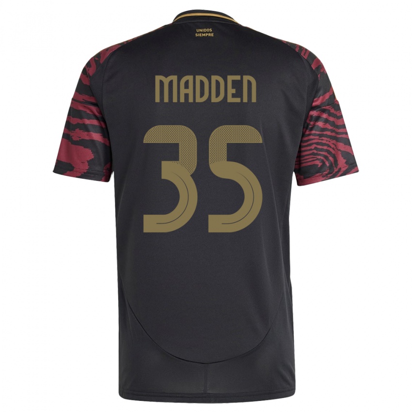 Herren Peru Savannah Madden #35 Schwarz Auswärtstrikot Trikot 24-26 T-Shirt Österreich