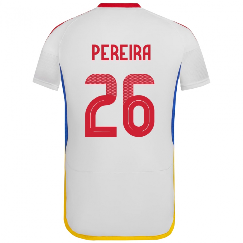 Herren Venezuela Daniel Pereira #26 Weiß Auswärtstrikot Trikot 24-26 T-Shirt Österreich