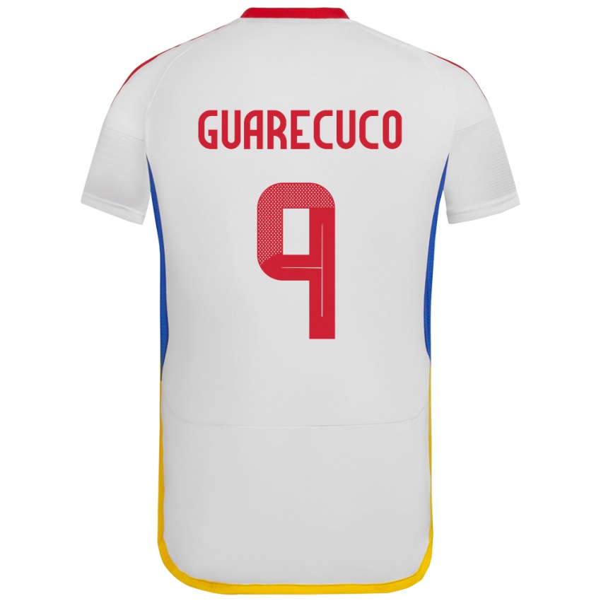 Herren Venezuela Joemar Guarecuco #9 Weiß Auswärtstrikot Trikot 24-26 T-Shirt Österreich