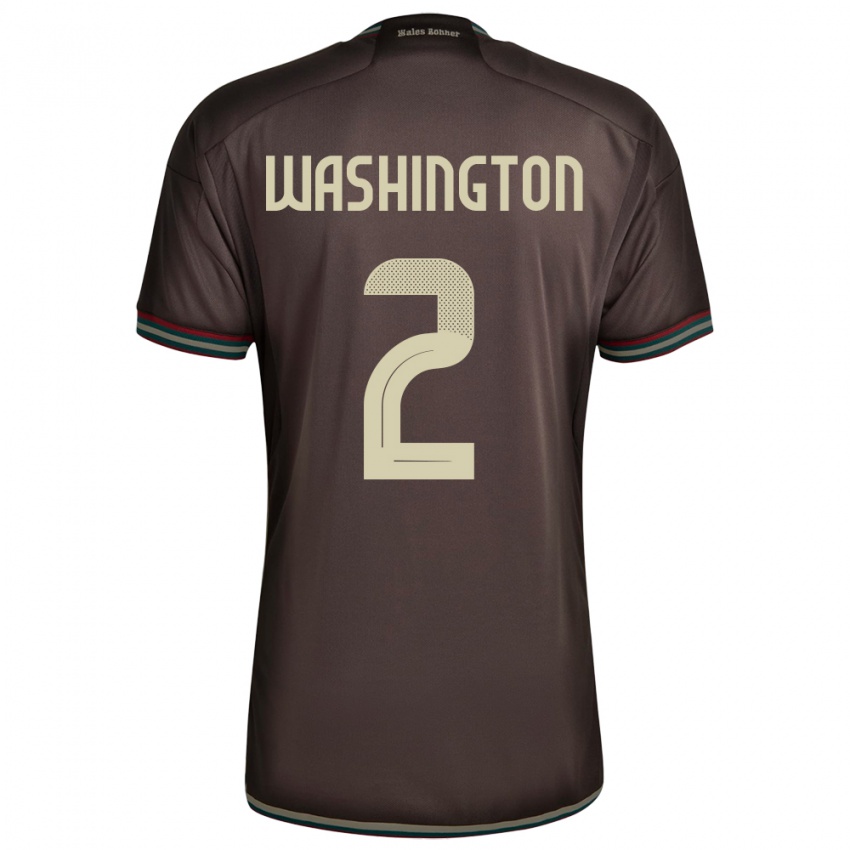 Herren Jamaika Solai Washington #2 Nachtbraun Auswärtstrikot Trikot 24-26 T-Shirt Österreich