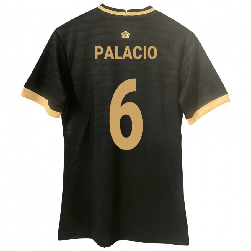 Herren Panama Yamileth Palacio #6 Schwarz Auswärtstrikot Trikot 24-26 T-Shirt Österreich