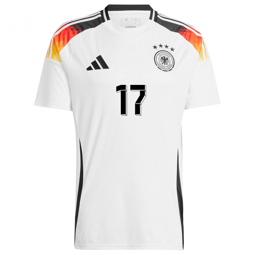 Damen Deutschland Florian Wirtz #17 Weiß Heimtrikot Trikot 24-26 T-Shirt Österreich