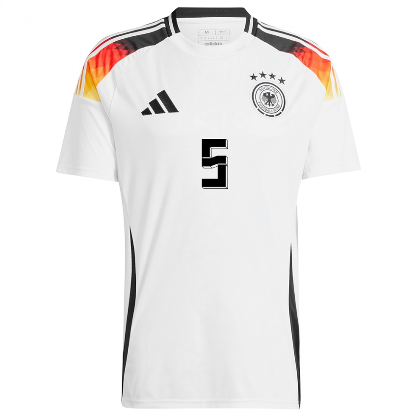 Damen Deutschland Thilo Kehrer #5 Weiß Heimtrikot Trikot 24-26 T-Shirt Österreich