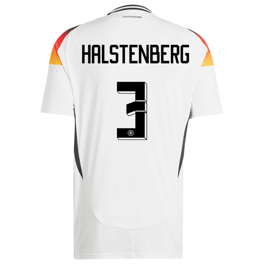 Damen Deutschland Marcel Halstenberg #3 Weiß Heimtrikot Trikot 24-26 T-Shirt Österreich