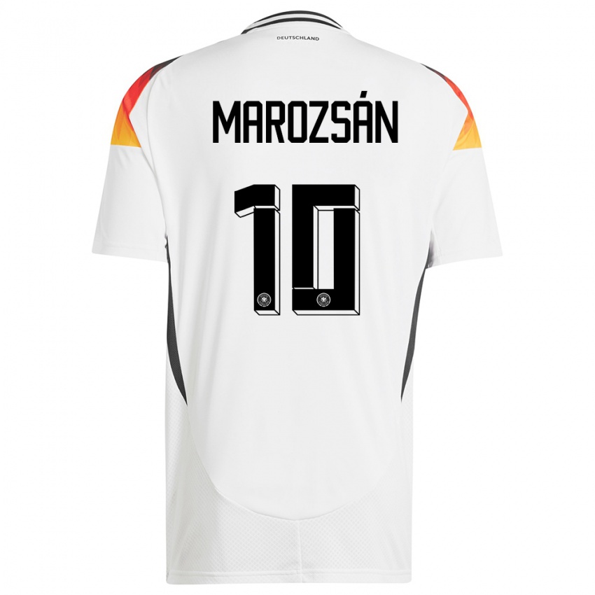 Damen Deutschland Dzsenifer Marozsan #10 Weiß Heimtrikot Trikot 24-26 T-Shirt Österreich