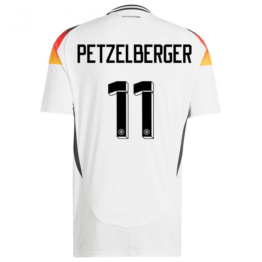 Damen Deutschland Ramona Petzelberger #11 Weiß Heimtrikot Trikot 24-26 T-Shirt Österreich