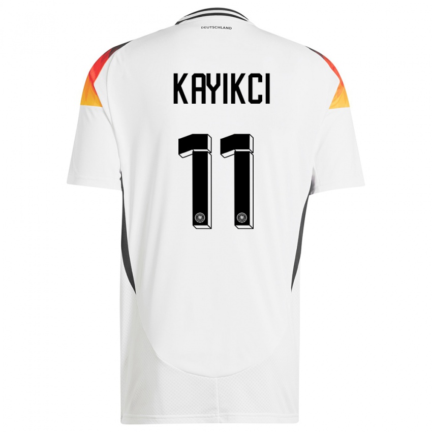 Damen Deutschland Hasret Kayikci #11 Weiß Heimtrikot Trikot 24-26 T-Shirt Österreich