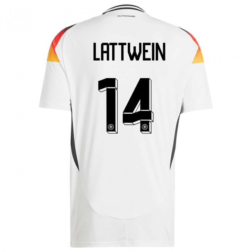 Damen Deutschland Lena Lattwein #14 Weiß Heimtrikot Trikot 24-26 T-Shirt Österreich