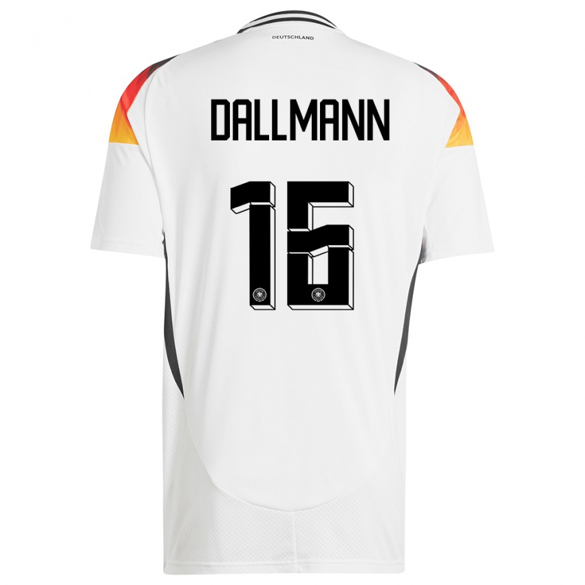 Damen Deutschland Linda Dallmann #16 Weiß Heimtrikot Trikot 24-26 T-Shirt Österreich