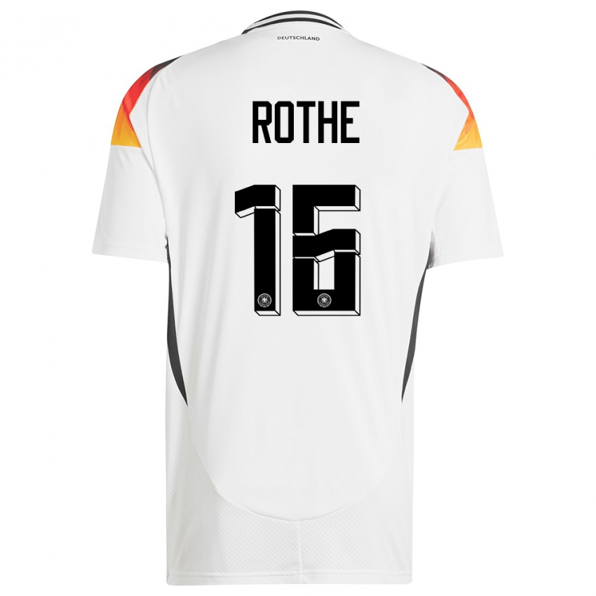 Damen Deutschland Tom Rothe #16 Weiß Heimtrikot Trikot 24-26 T-Shirt Österreich