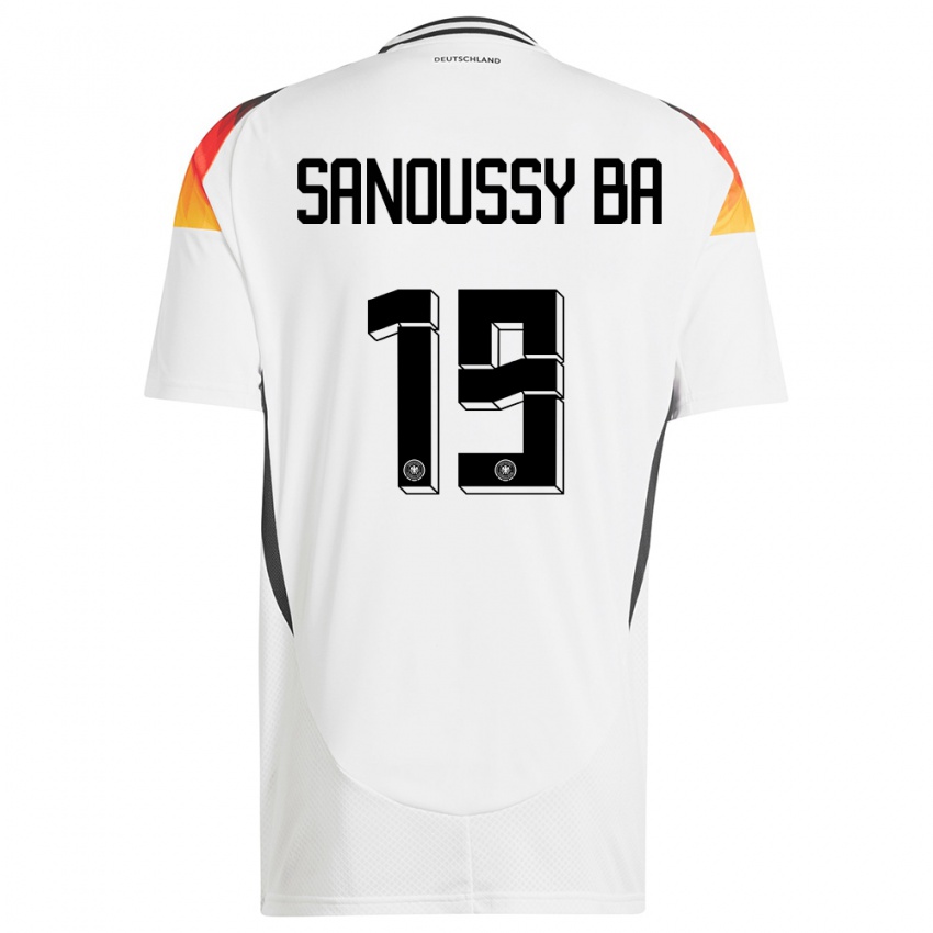 Damen Deutschland Sanoussy Ba #19 Weiß Heimtrikot Trikot 24-26 T-Shirt Österreich