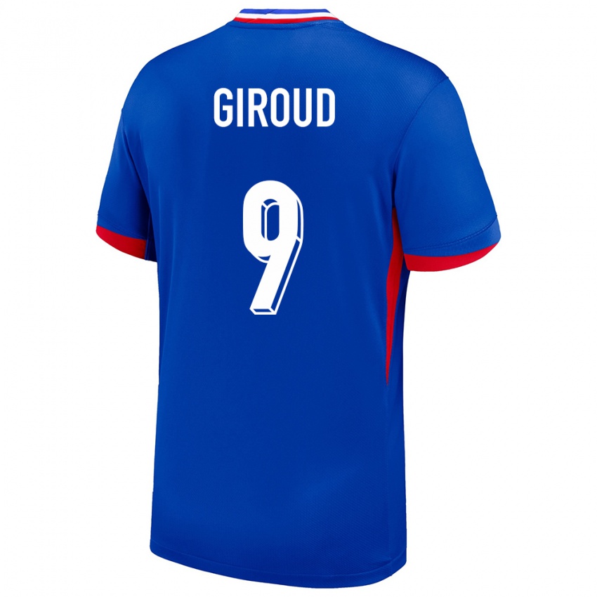 Damen Frankreich Olivier Giroud #9 Blau Heimtrikot Trikot 24-26 T-Shirt Österreich