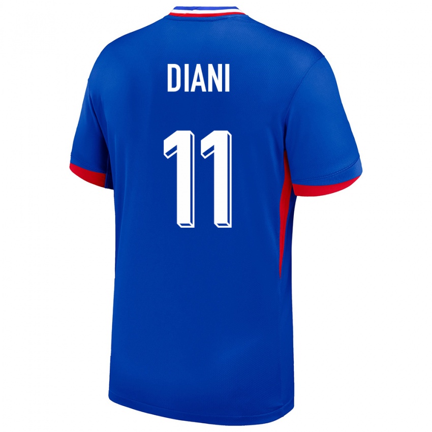 Damen Frankreich Kadidiatou Diani #11 Blau Heimtrikot Trikot 24-26 T-Shirt Österreich