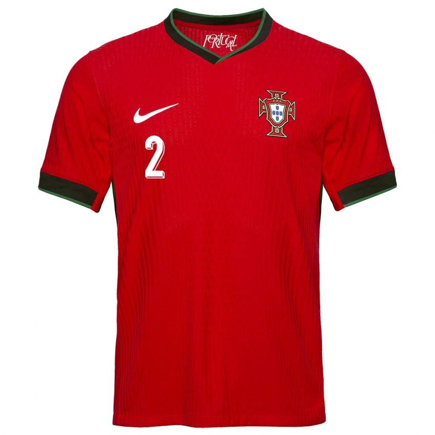 Damen Portugal Goncalo Esteves #2 Rot Heimtrikot Trikot 24-26 T-Shirt Österreich