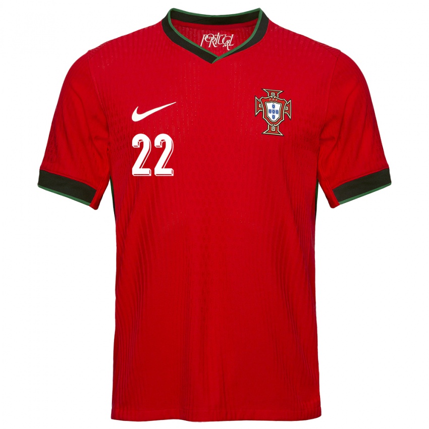 Damen Portugal Goncalo Tabuaco #22 Rot Heimtrikot Trikot 24-26 T-Shirt Österreich