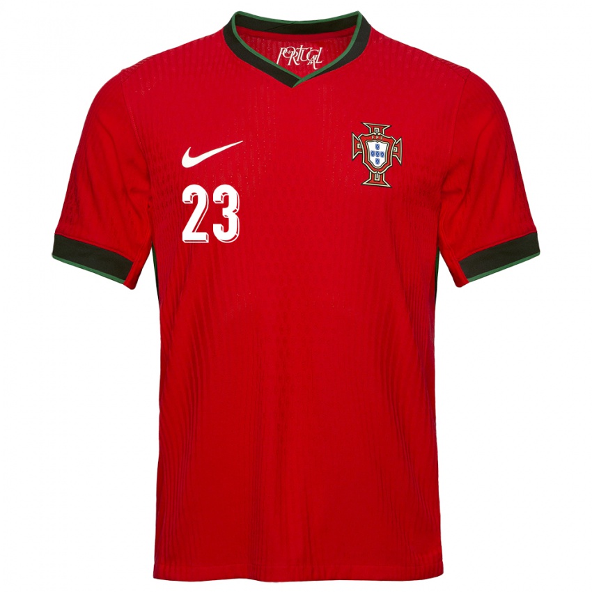 Damen Portugal Vitinha #23 Rot Heimtrikot Trikot 24-26 T-Shirt Österreich