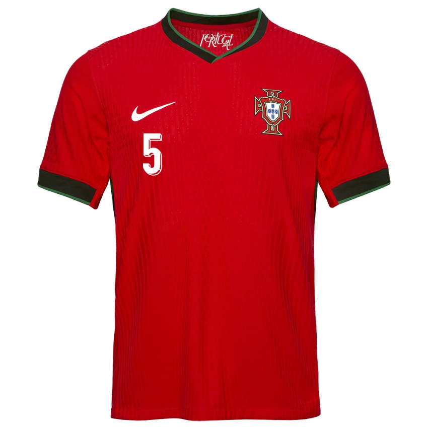 Damen Portugal Diogo Dalot #5 Rot Heimtrikot Trikot 24-26 T-Shirt Österreich