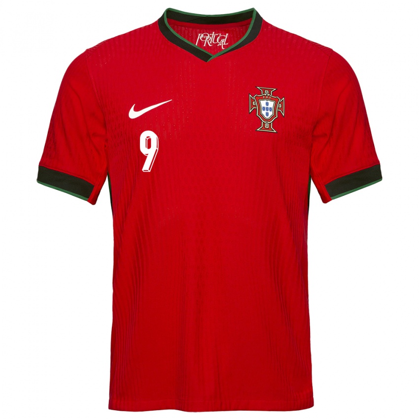 Damen Portugal Henrique Araujo #9 Rot Heimtrikot Trikot 24-26 T-Shirt Österreich