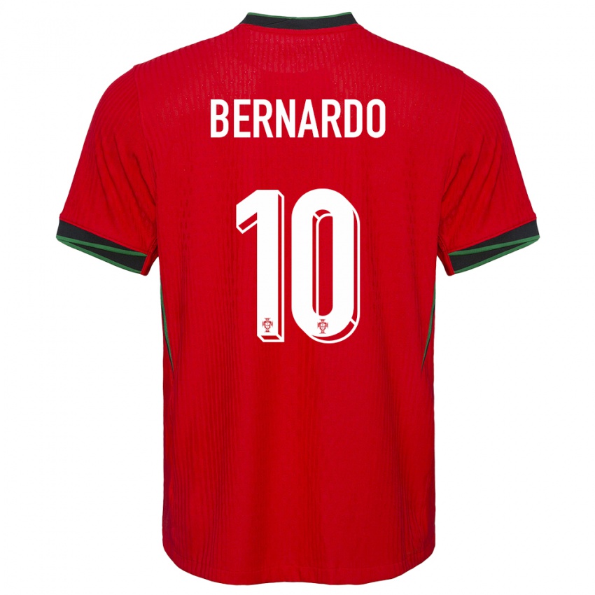 Damen Portugal Bernardo Silva #10 Rot Heimtrikot Trikot 24-26 T-Shirt Österreich