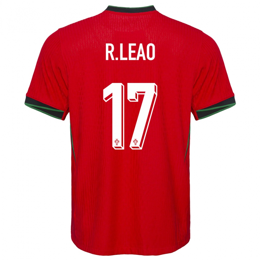 Damen Portugal Rafael Leao #17 Rot Heimtrikot Trikot 24-26 T-Shirt Österreich