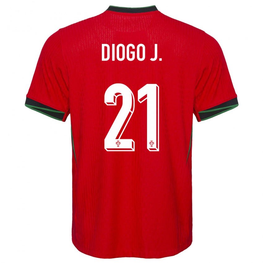 Damen Portugal Diogo Jota #21 Rot Heimtrikot Trikot 24-26 T-Shirt Österreich