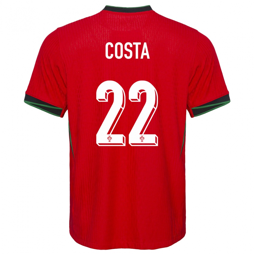 Damen Portugal Diogo Costa #22 Rot Heimtrikot Trikot 24-26 T-Shirt Österreich