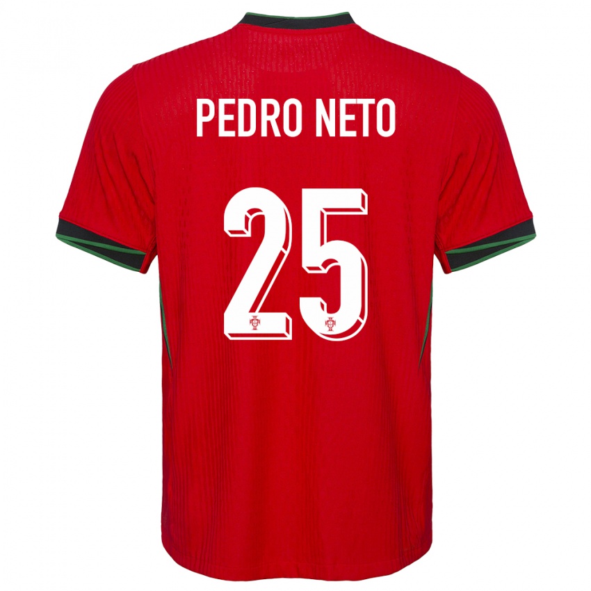 Damen Portugal Pedro Neto #25 Rot Heimtrikot Trikot 24-26 T-Shirt Österreich