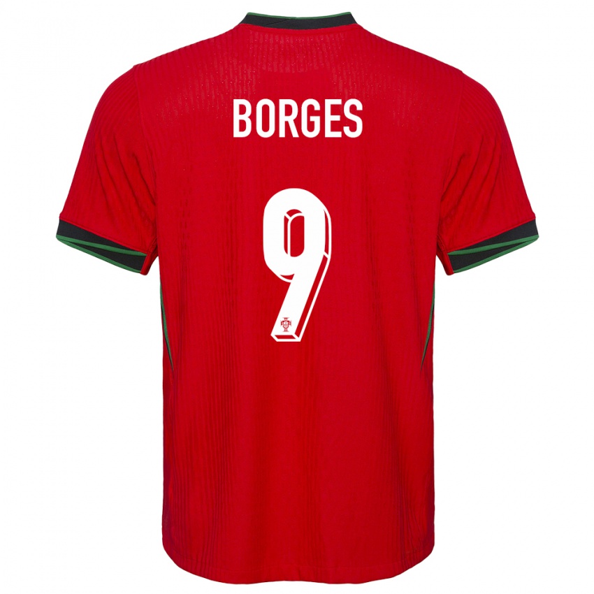 Damen Portugal Ana Borges #9 Rot Heimtrikot Trikot 24-26 T-Shirt Österreich