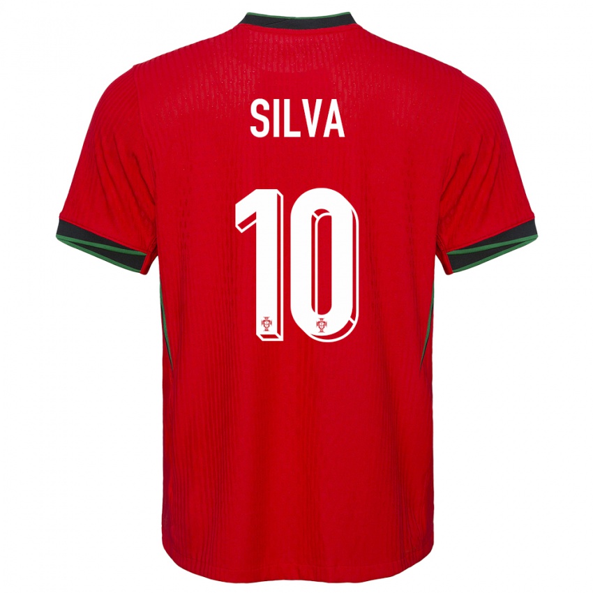 Damen Portugal Jessica Silva #10 Rot Heimtrikot Trikot 24-26 T-Shirt Österreich