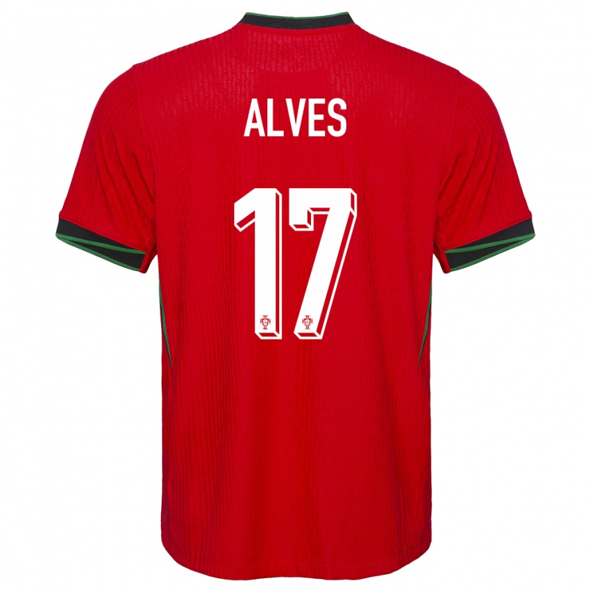 Damen Portugal Lucia Alves #17 Rot Heimtrikot Trikot 24-26 T-Shirt Österreich