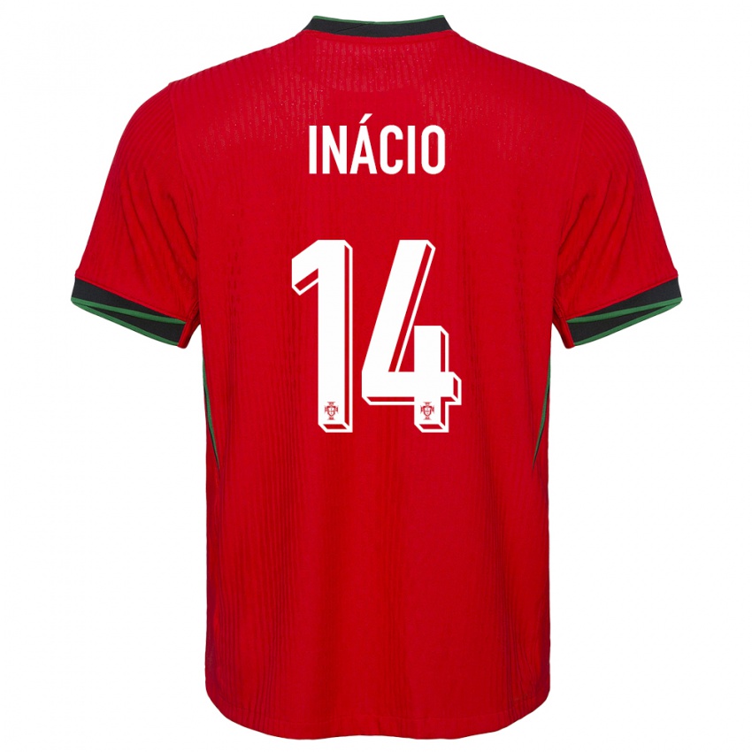 Damen Portugal Goncalo Inacio #14 Rot Heimtrikot Trikot 24-26 T-Shirt Österreich